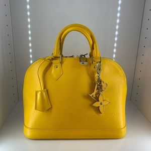 Louis Vuitton Epi Alma PM Citron yellow 💛